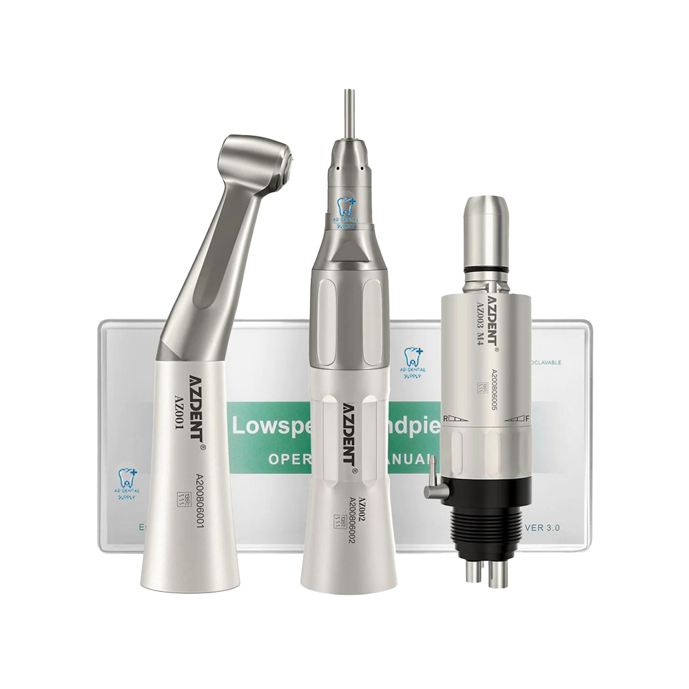 AZDENT SLOWSPEED HANDPIECE KIT/ 4 HOLE AIRMOTOR SET