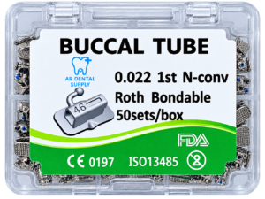 Buccal Tube-PACK OF 200 PCS- 50 SETS-(BONDABLE AND MONOBLOCK)