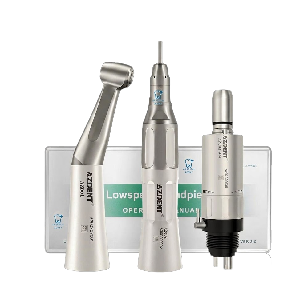 AZDENT SLOWSPEED HANDPIECE KIT/ 4 HOLE AIRMOTOR SET